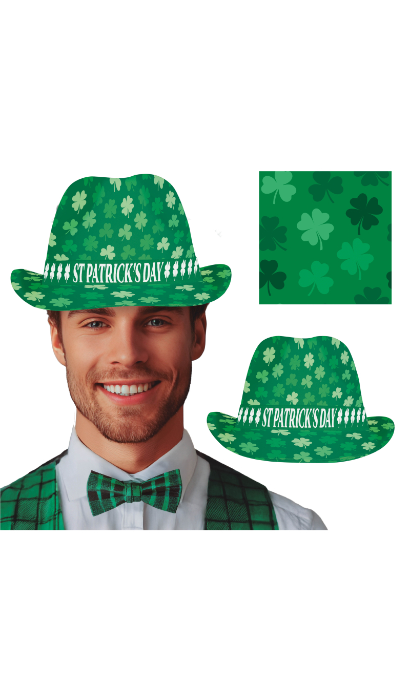 St. Patrick'S Gangster Hat - Adult One Size