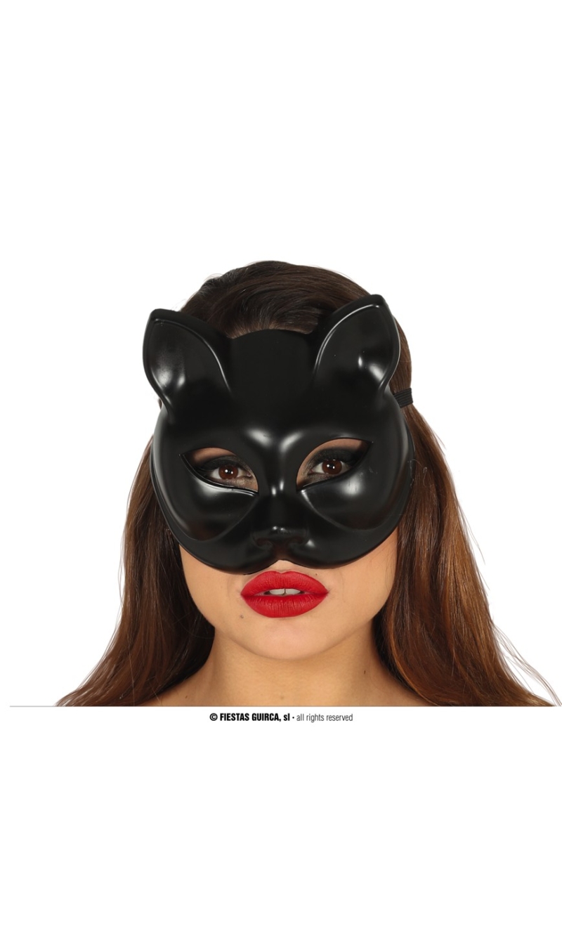 Black Kitty Cat Woman Mask