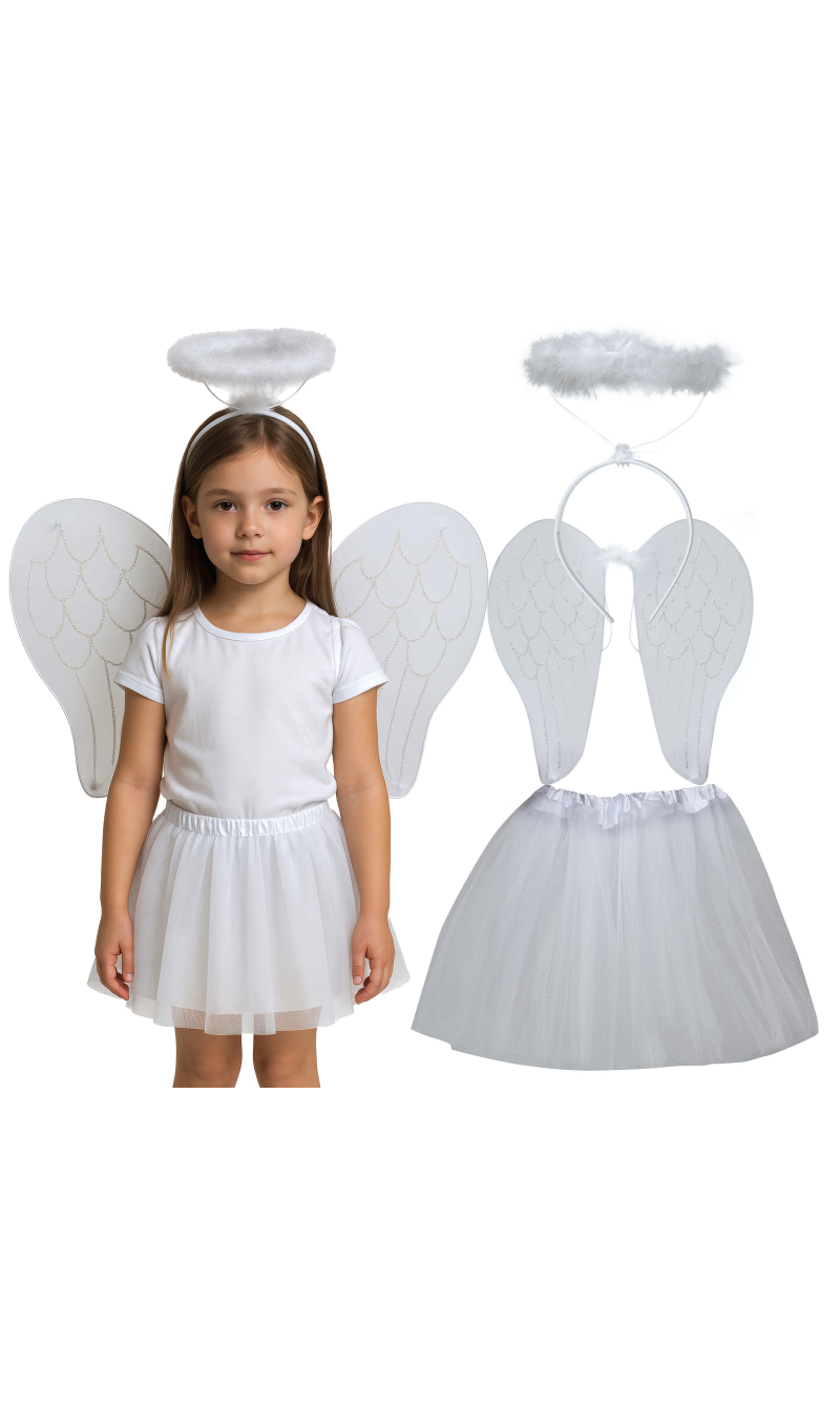 White Angel Set - Child One Size