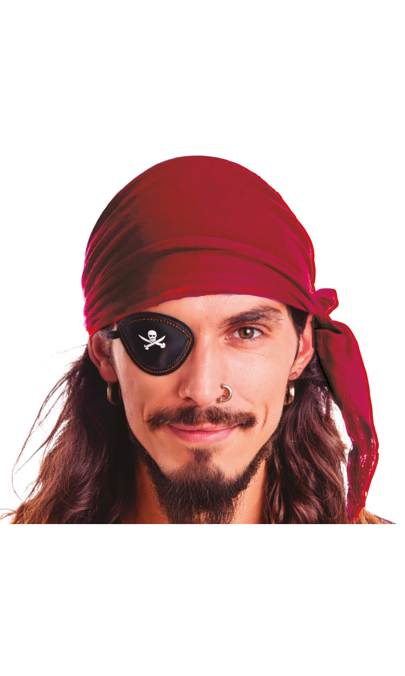 Burgundy Red Velvet Pirate Scarf Bandana
