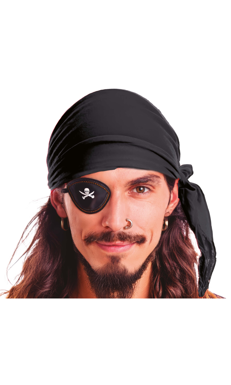 Black Velvet Pirate Scarf Bandana