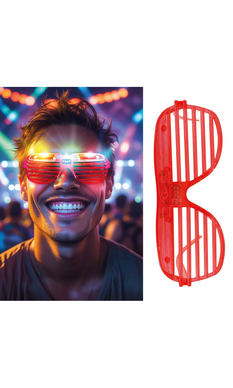 Led Shutter Glasses Assorted Colors