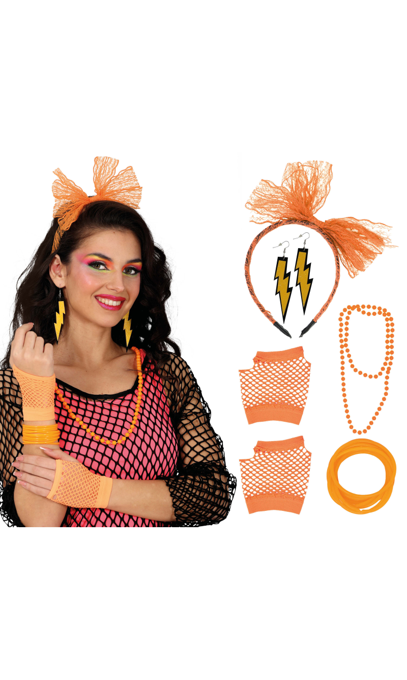 80s Accessory Set Orange 5pcs