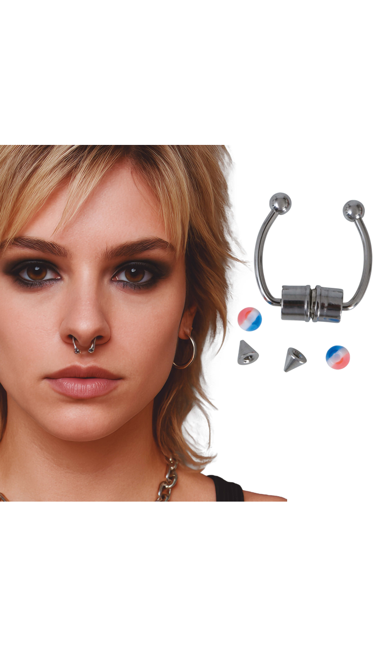 Assorted Fake Nose Piercing