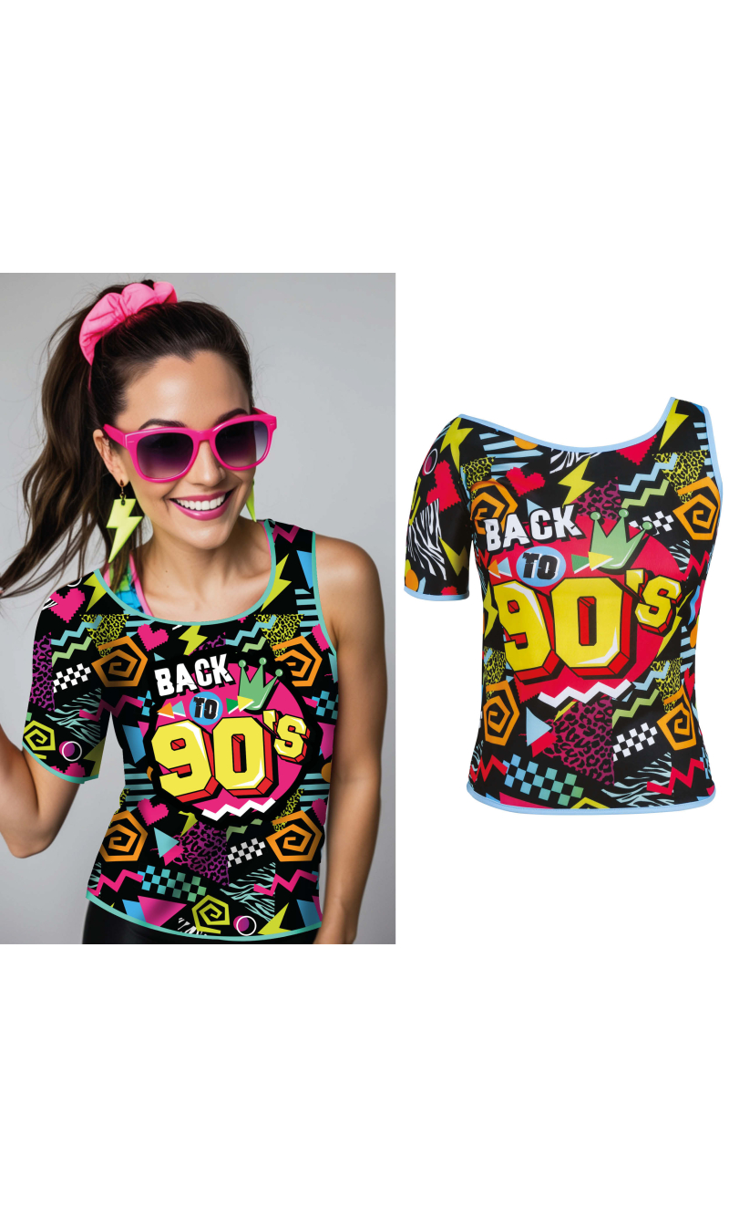T-Shirt 90s - Adult Size Large (42-44)