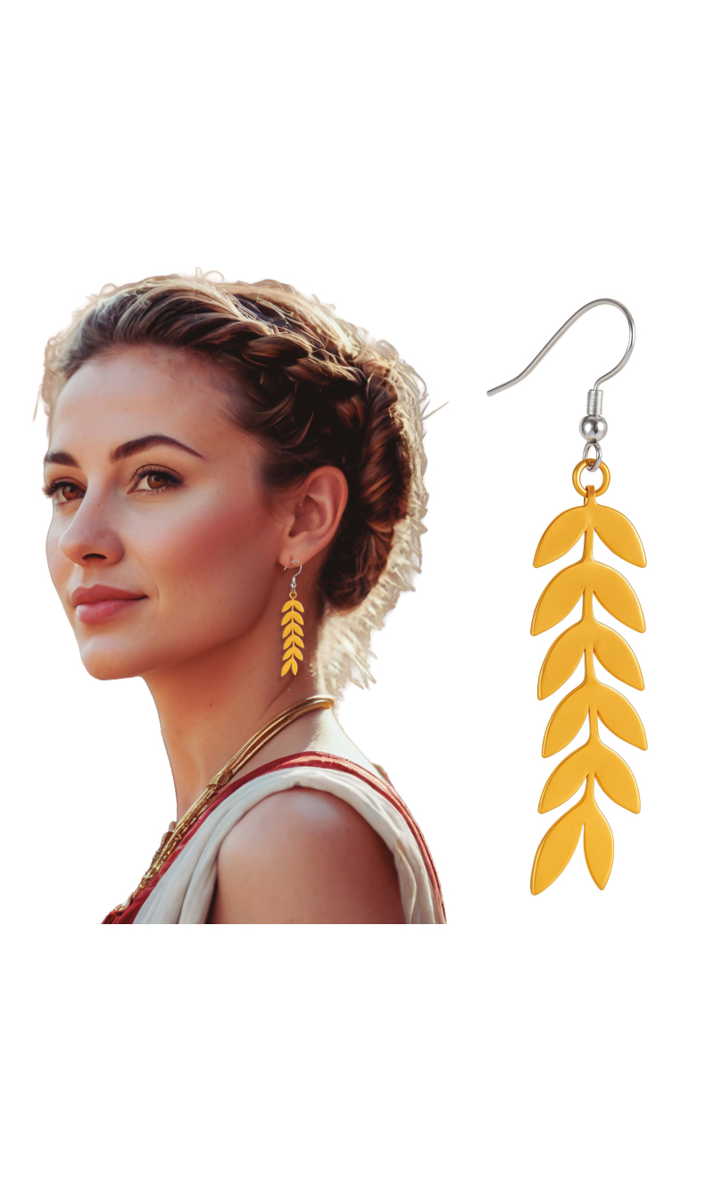 Gold Roman Earrings