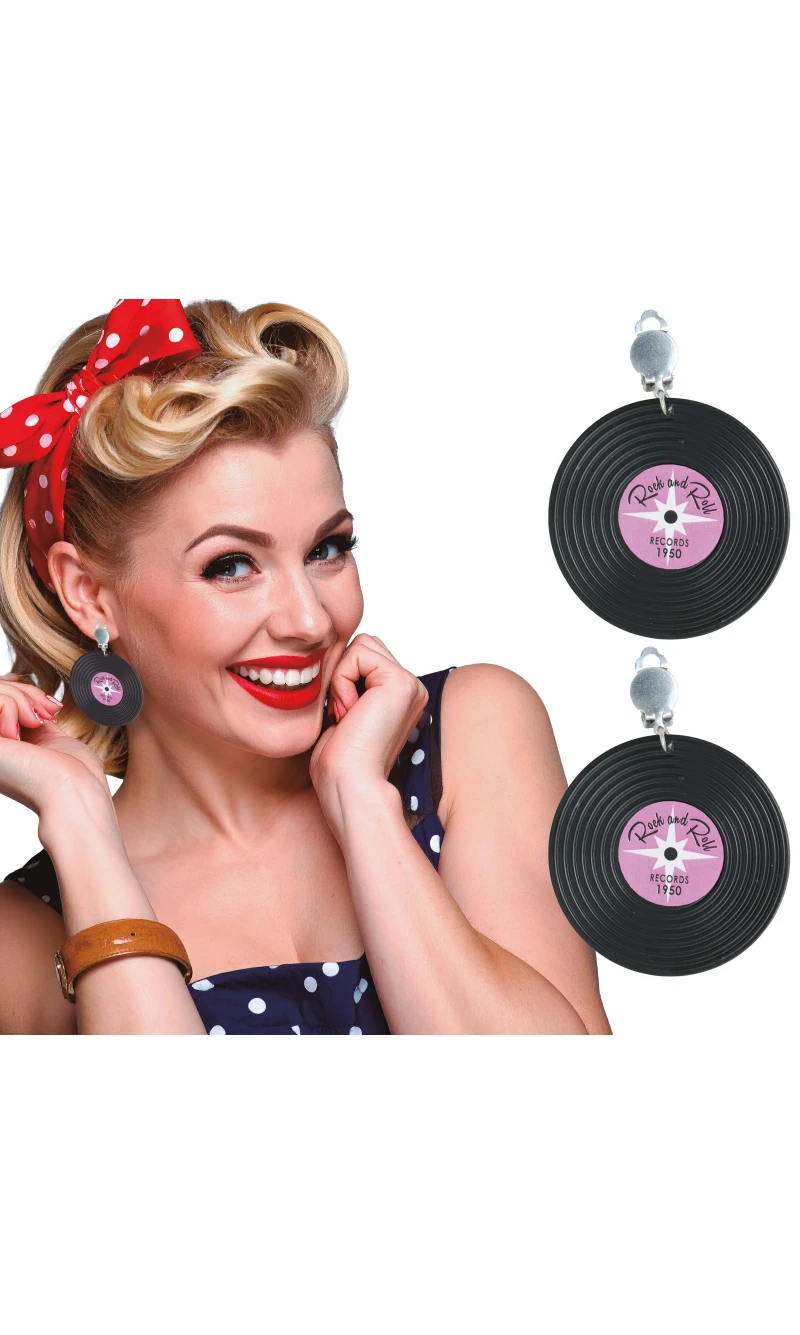 Vinyl Record Earrings 5cm
