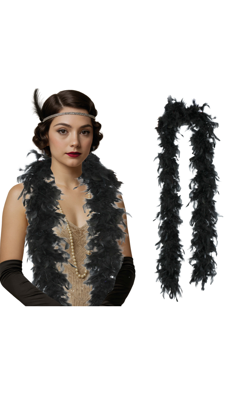 Deluxe Feather Boa 80gr - Black