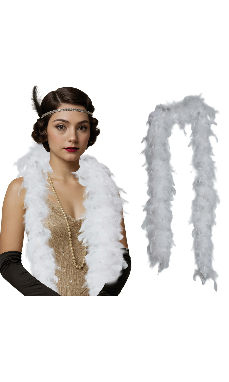 Deluxe Feather Boa 80gr - White