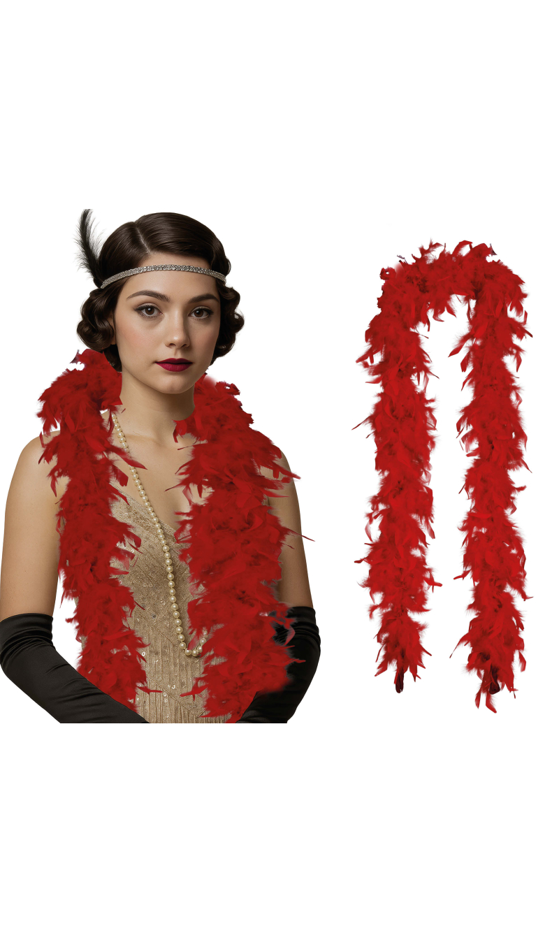 Deluxe Feather Boa 80gr - Red