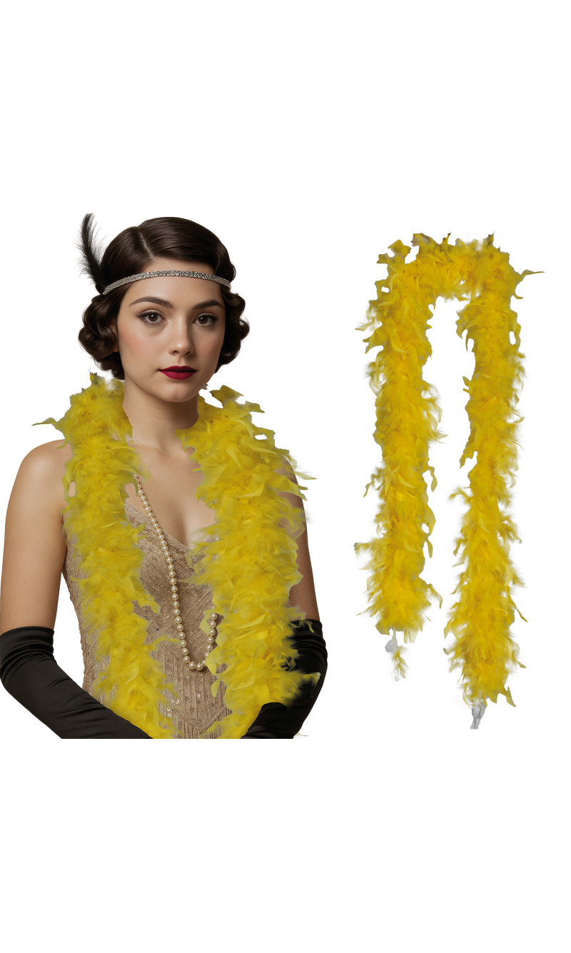 Deluxe Feather Boa 80gr - Yellow