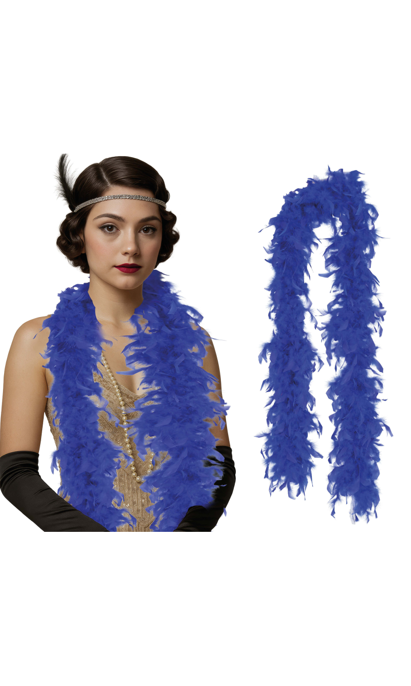 Deluxe Feather Boa 80gr - Dark Blue