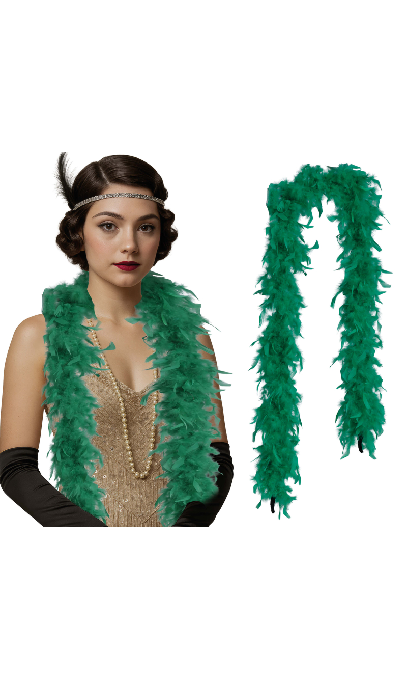Deluxe Feather Boa 80gr - Dark Green