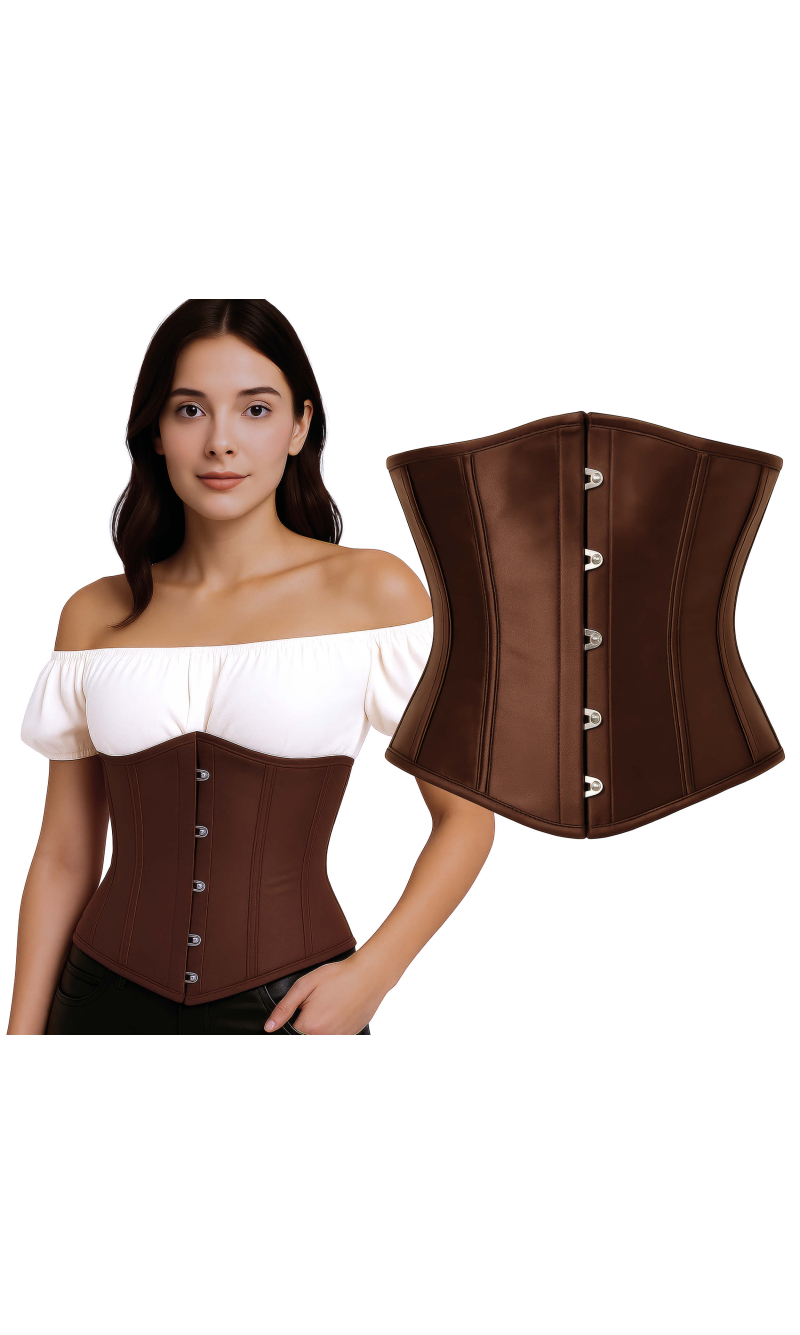 Underbust Corset Brown - Adult Size Large (42-44)