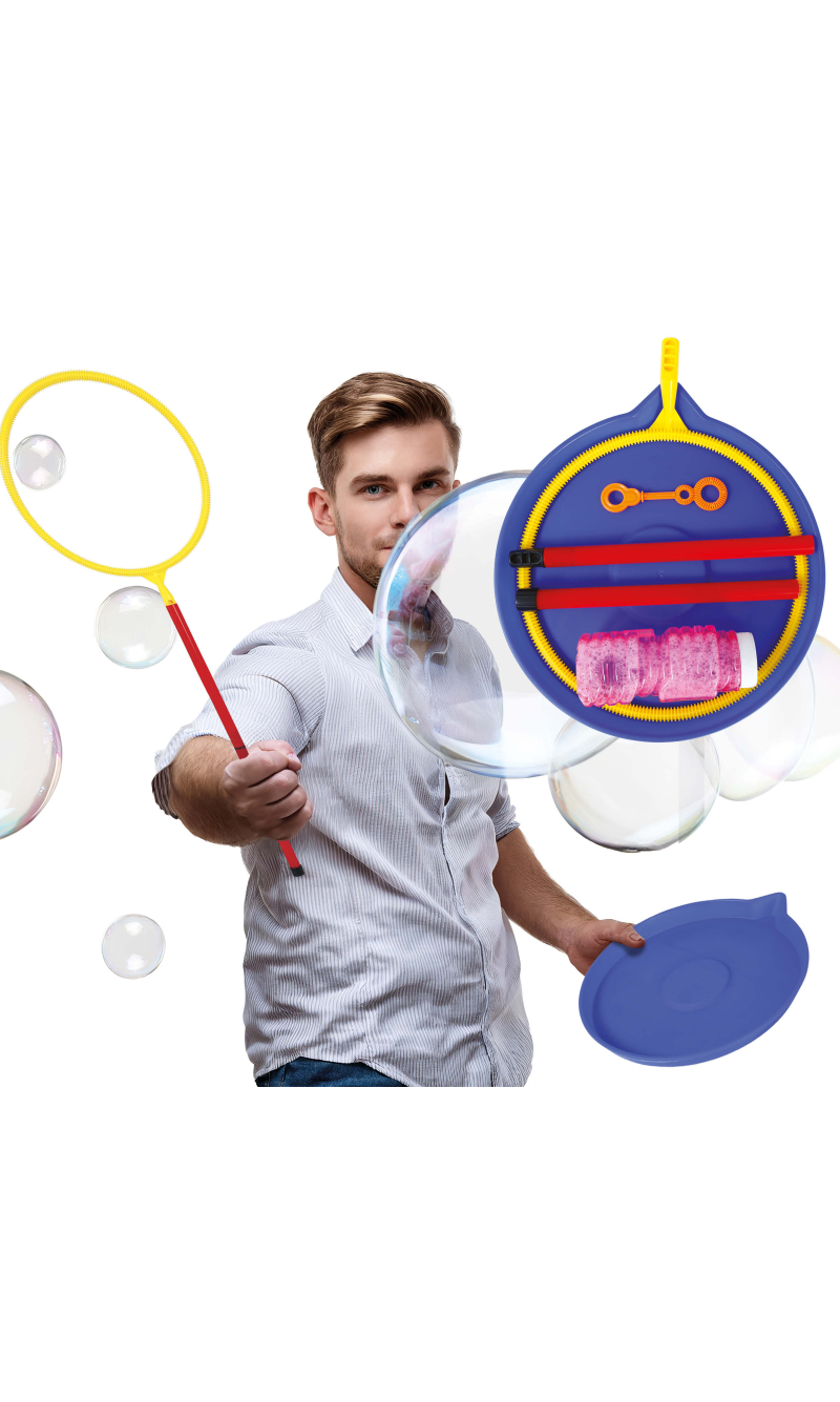 Bubble Wand & Tray With Soap Liquid