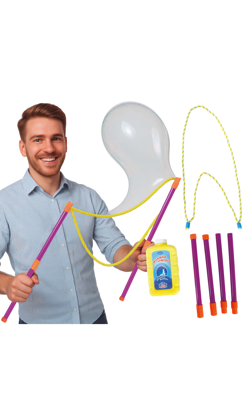 Bubble Sticks & String With Soap Liquid