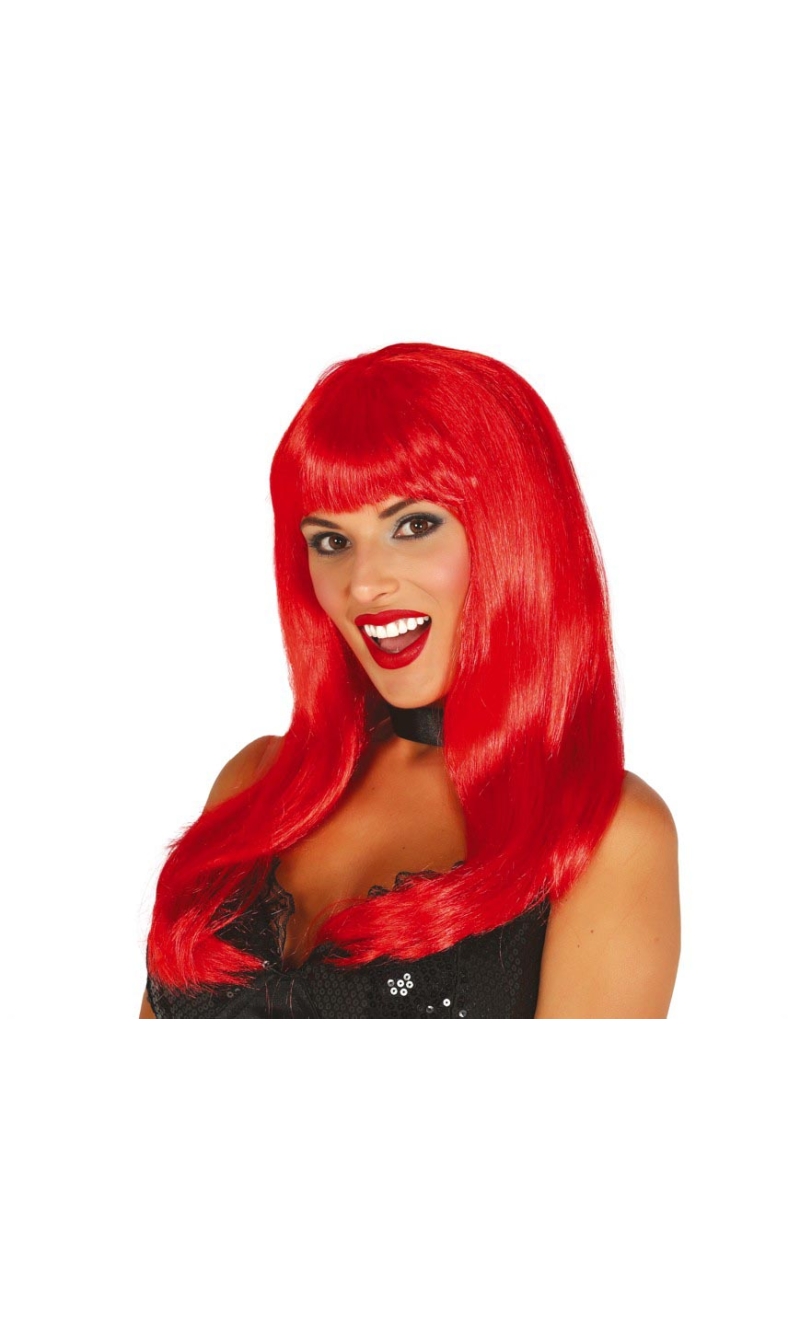 Red Long Wig