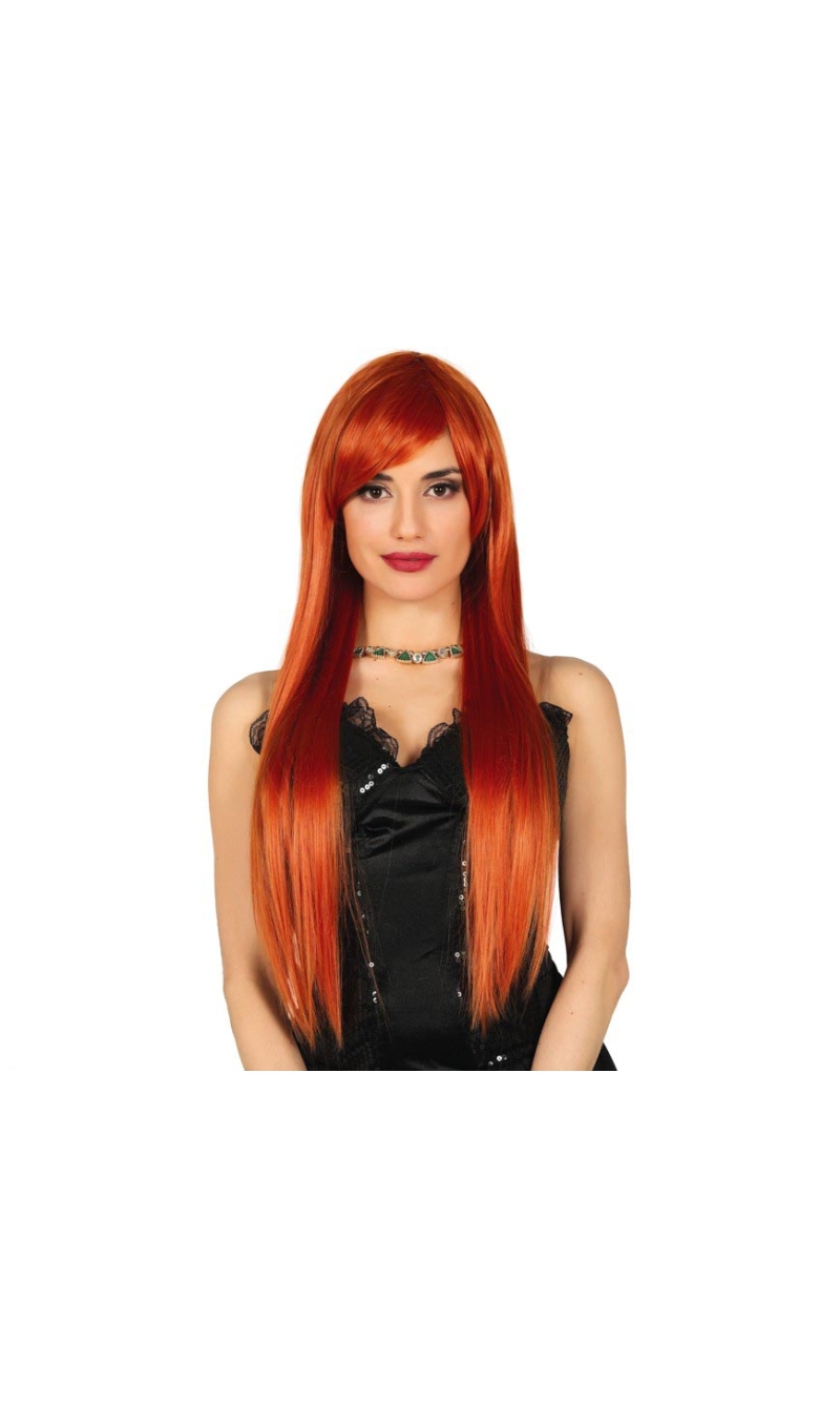 Brown Straight Deluxe Wig