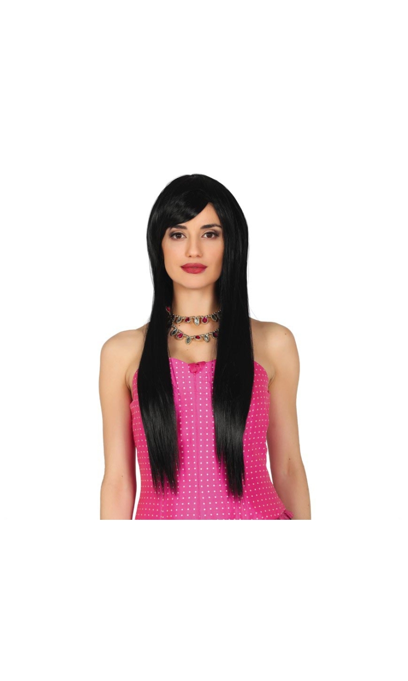 Black Straight Deluxe Wig