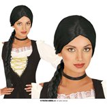 Black Plaited Wig - Adult One Size