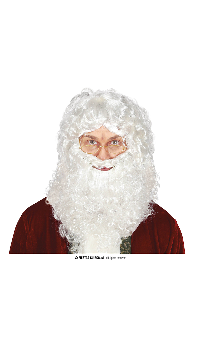 Santa Wig With Extra Beard - Adult One Size