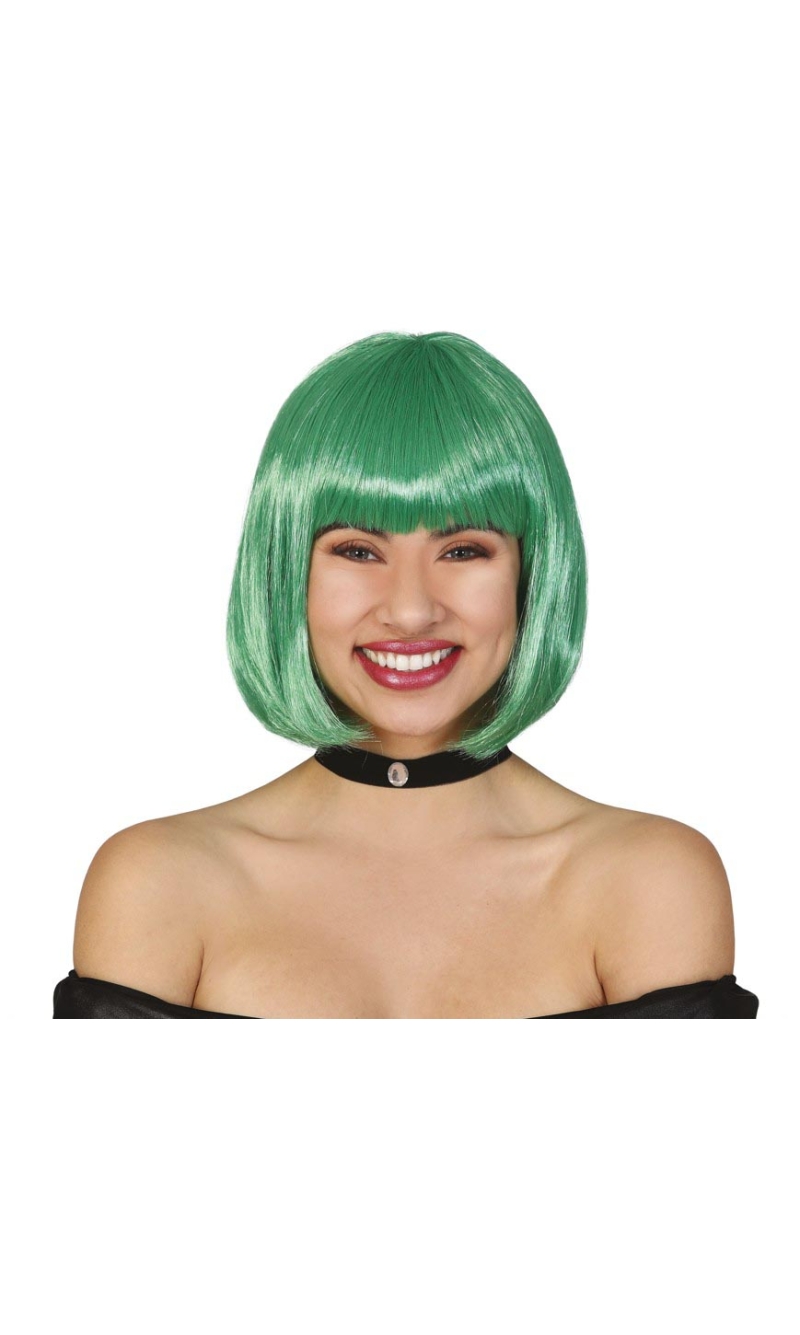 Green Bob Wig - Adult One Size