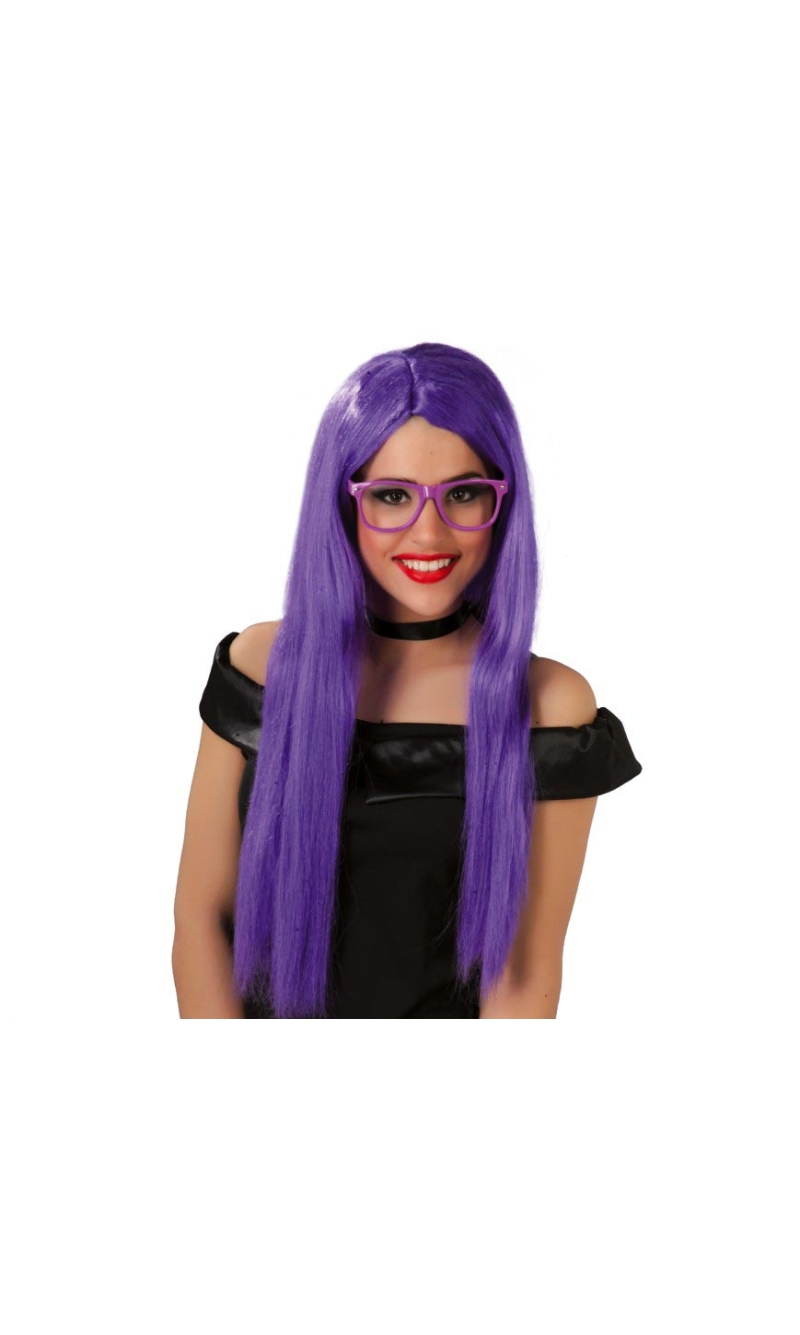 Purple Long Wig (Super Melena) - Adult One Size