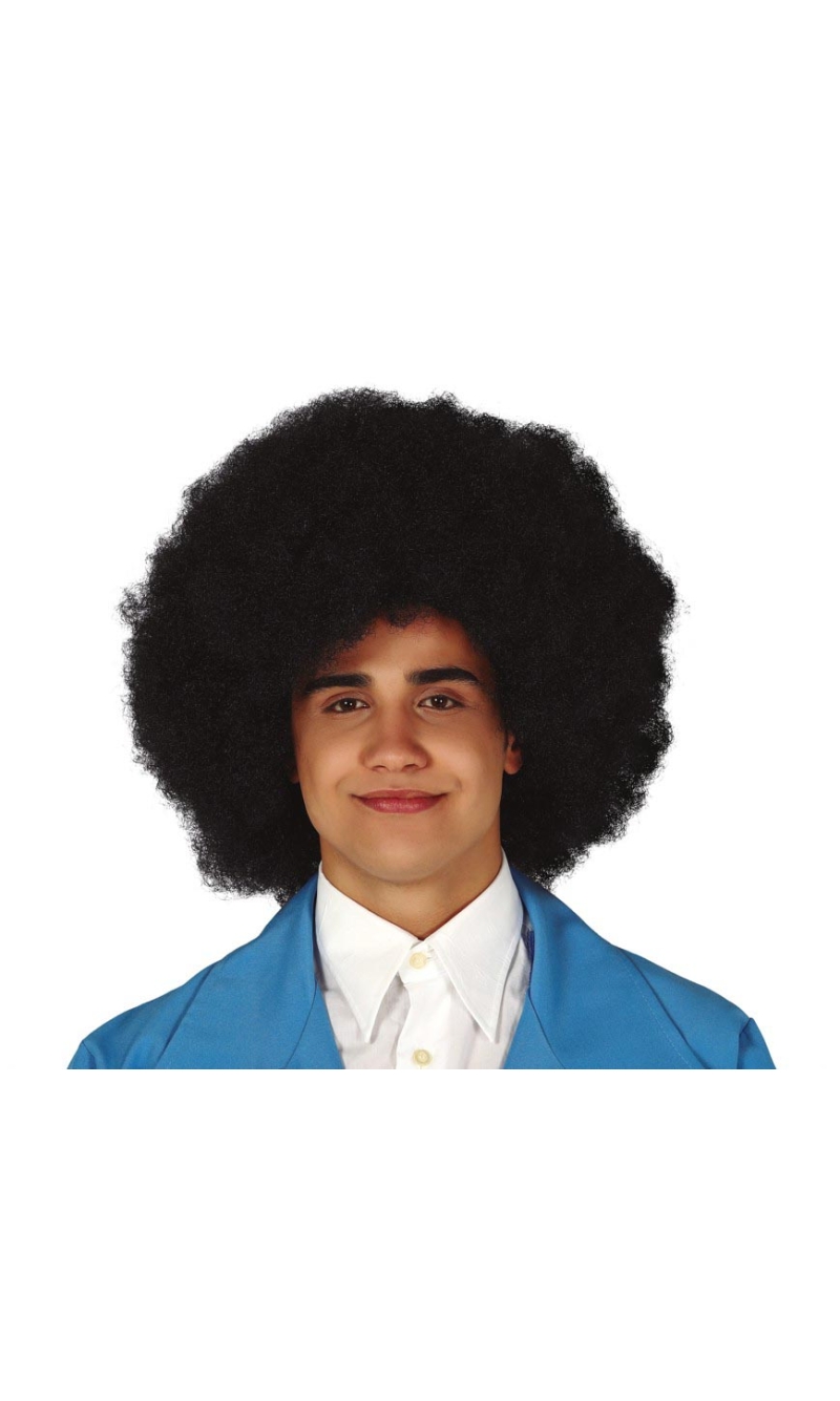 Black Super Afro Wig - Adult One Size