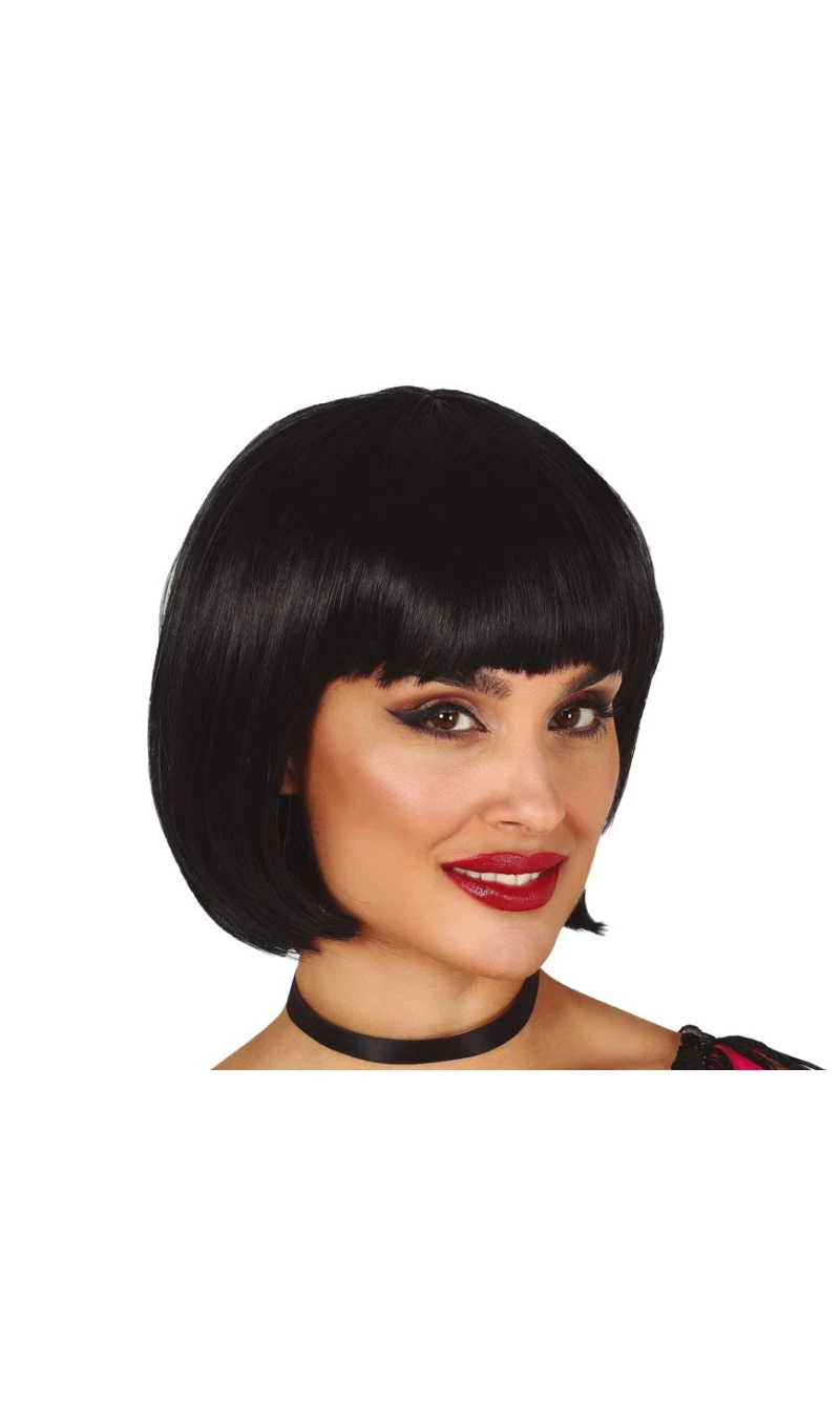 Black Bob Wig - Adult One Size