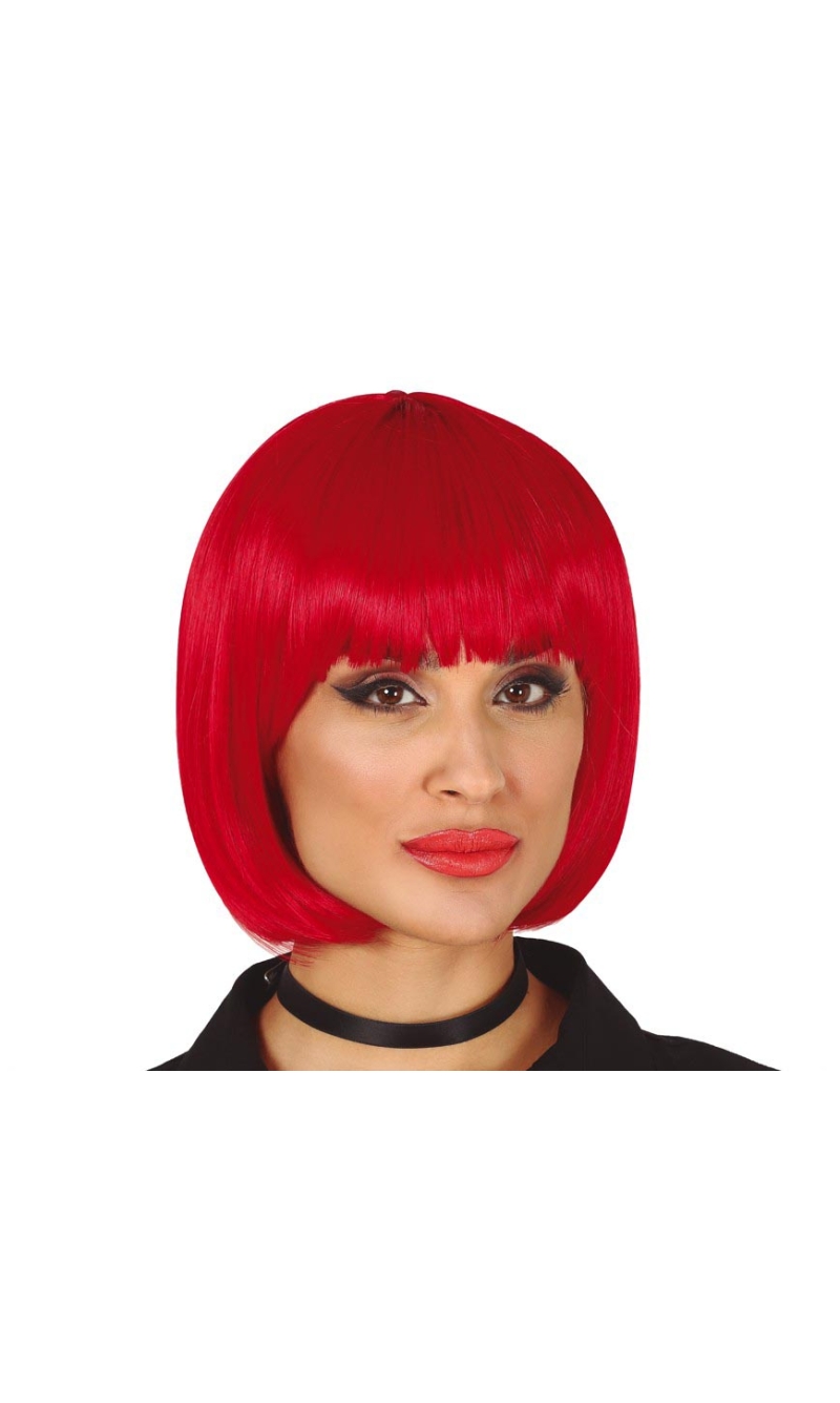 Red Bob Wig - Adult One Size