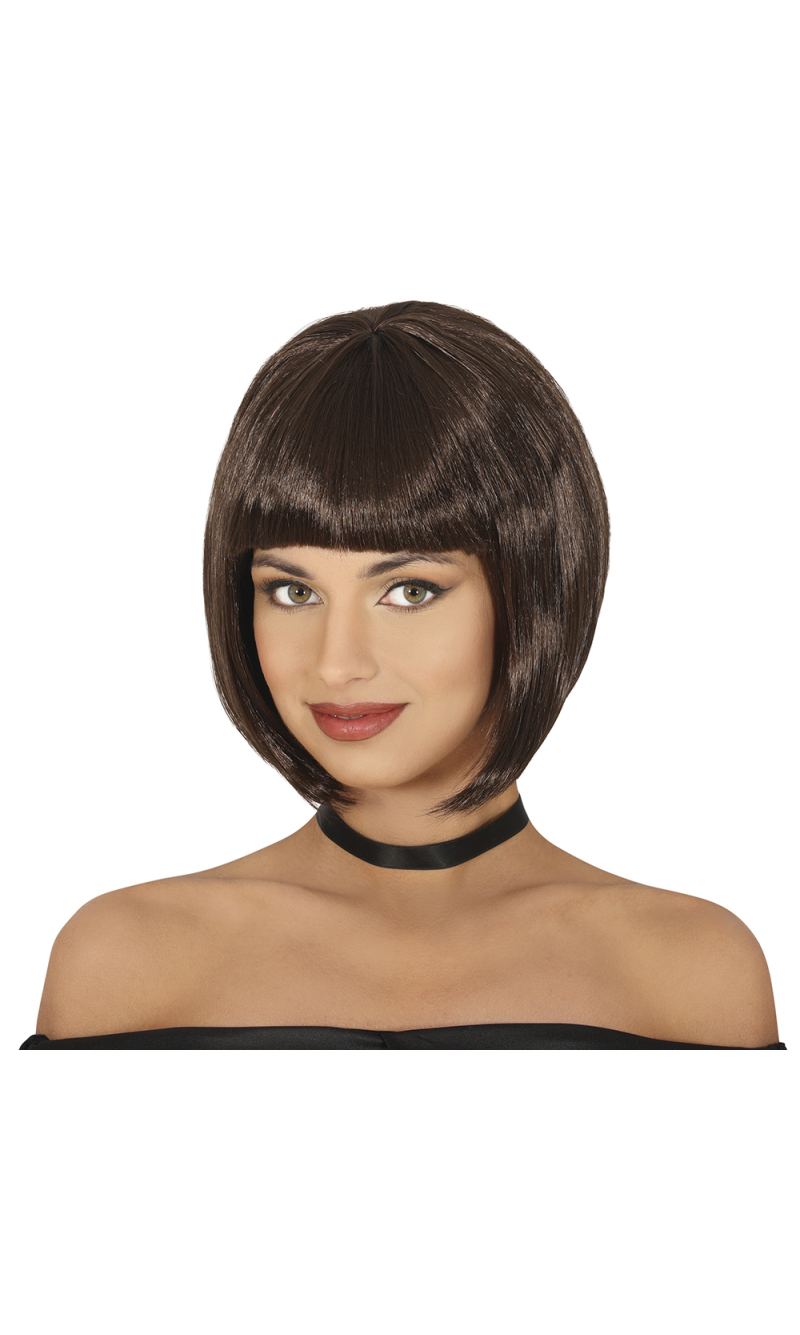 Brown Bob Wig - Adult One Size