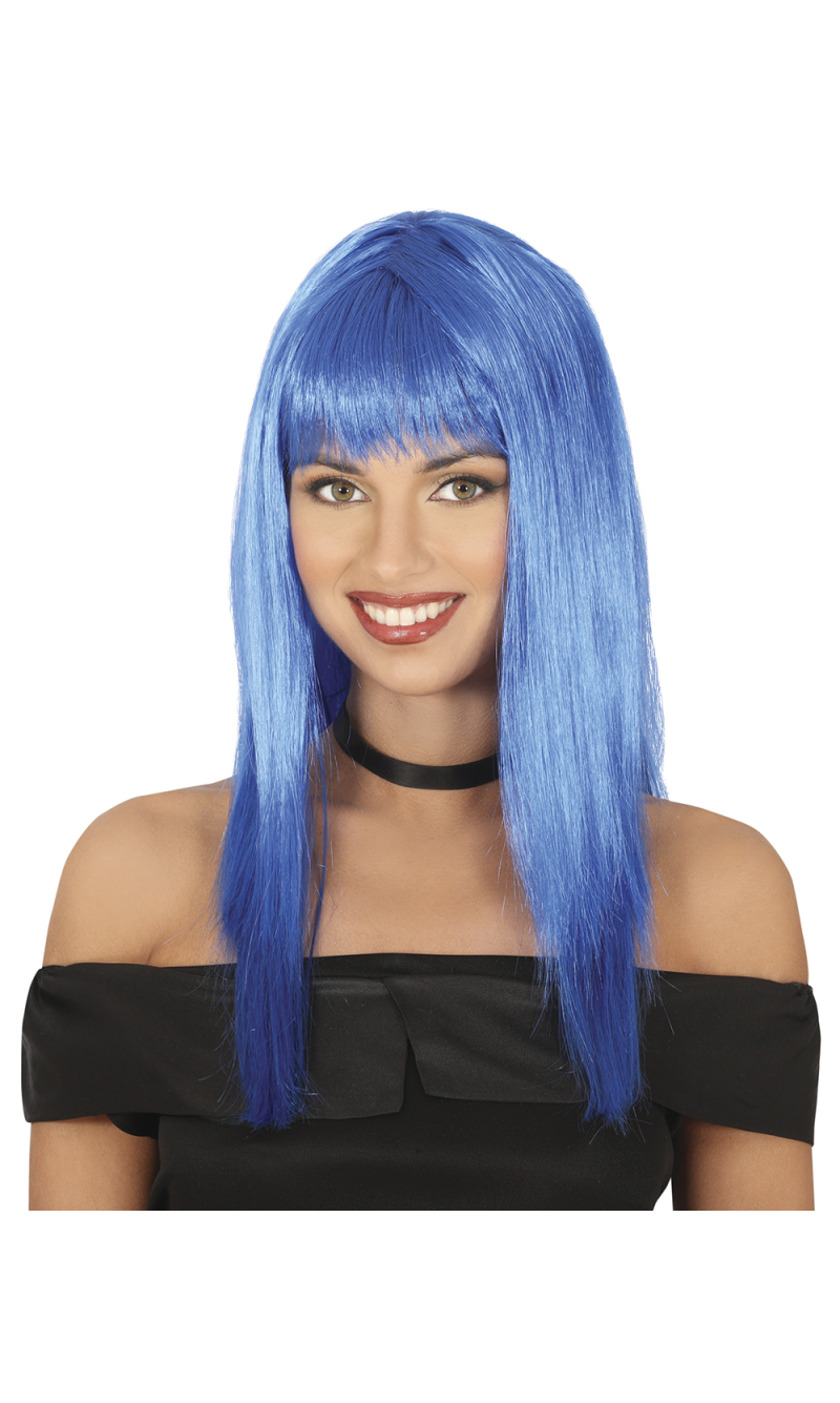 Blue Long Wig - Adult One Size