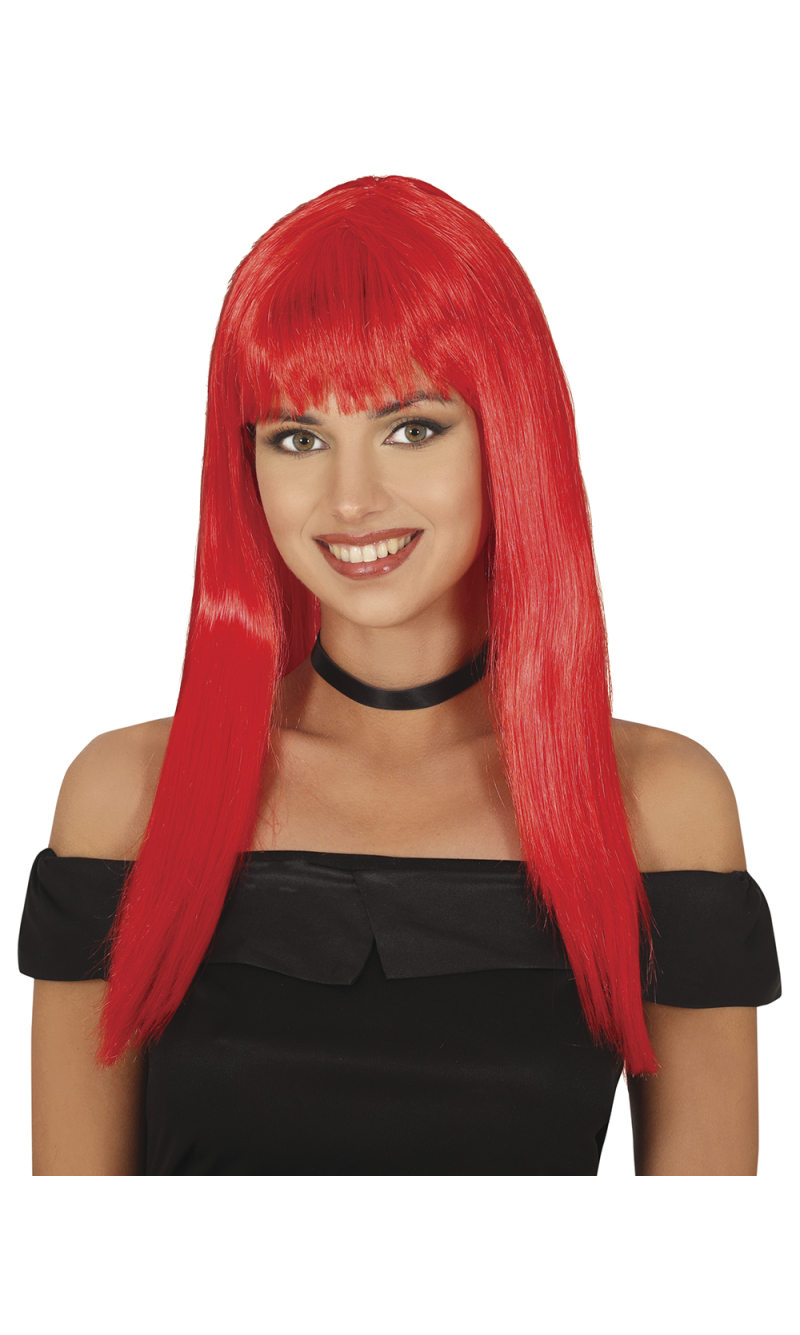 Red Long Wig - Adult One Size