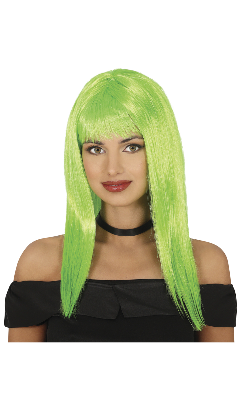 Green Long Wig - Adult One Size