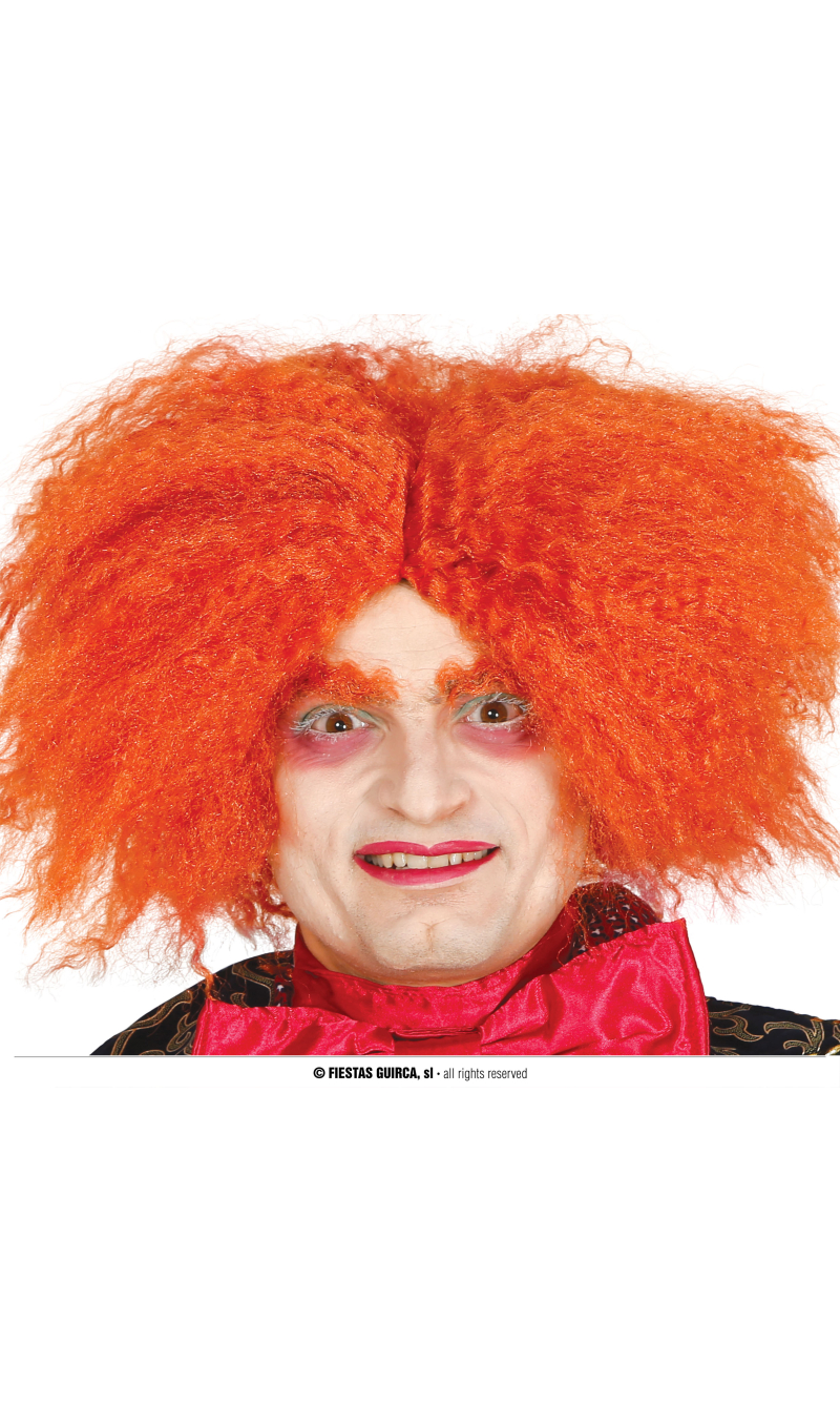 Orange Mad Hatter Wig - Adult One Size