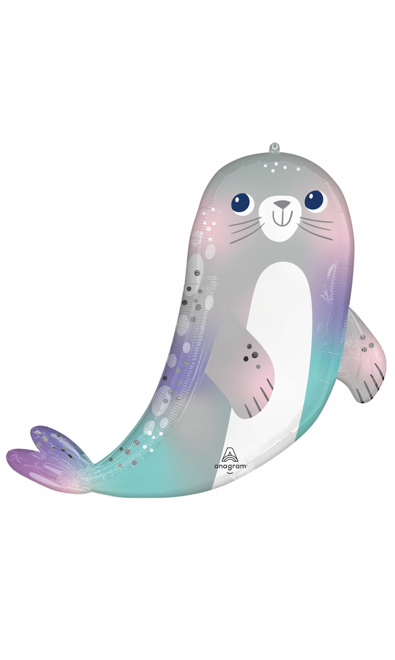 SuperShape Under the Sea Seal Foil Balloon - 76cm x 71cm