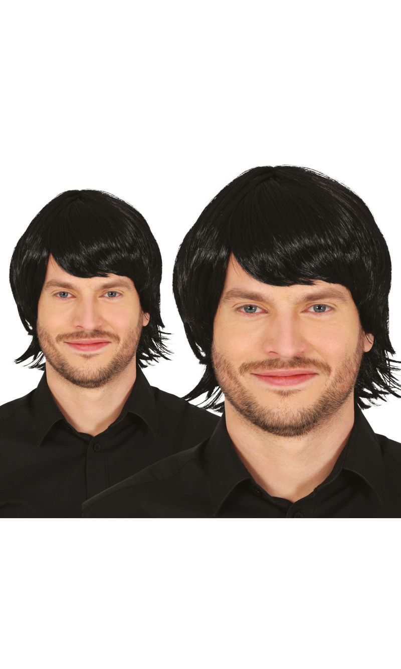 Black Short Male Wig - Adult One Size