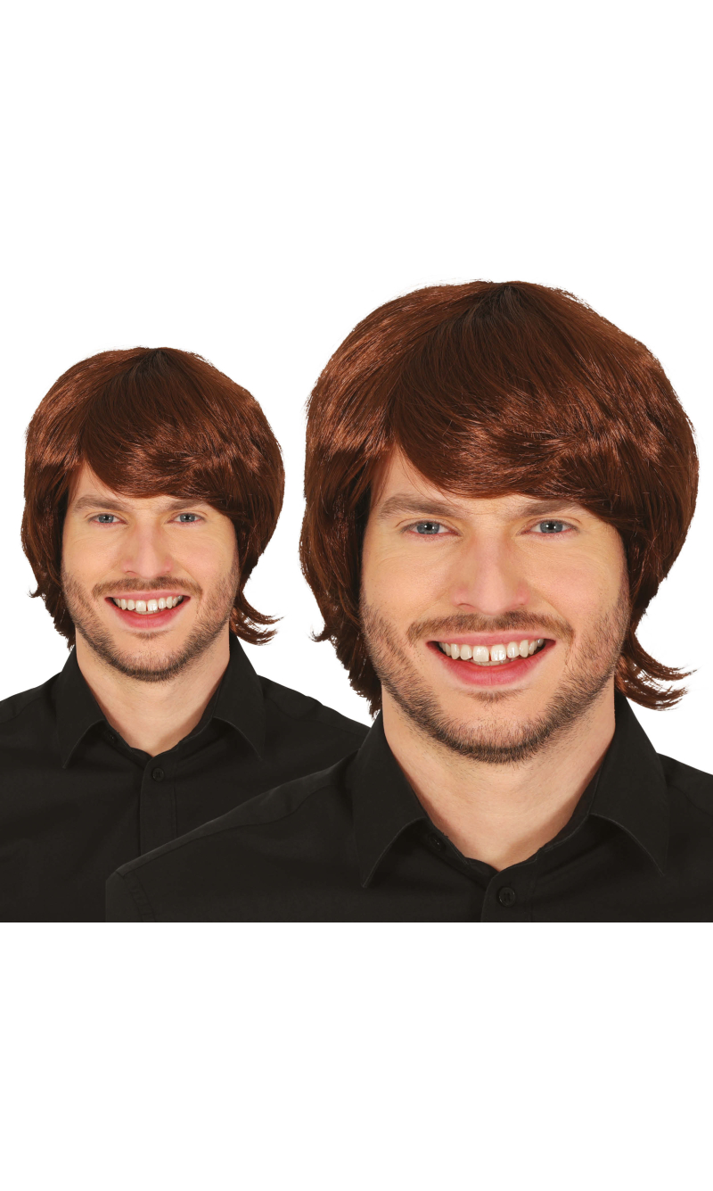 Brown Short Male Wig - Adult One Size