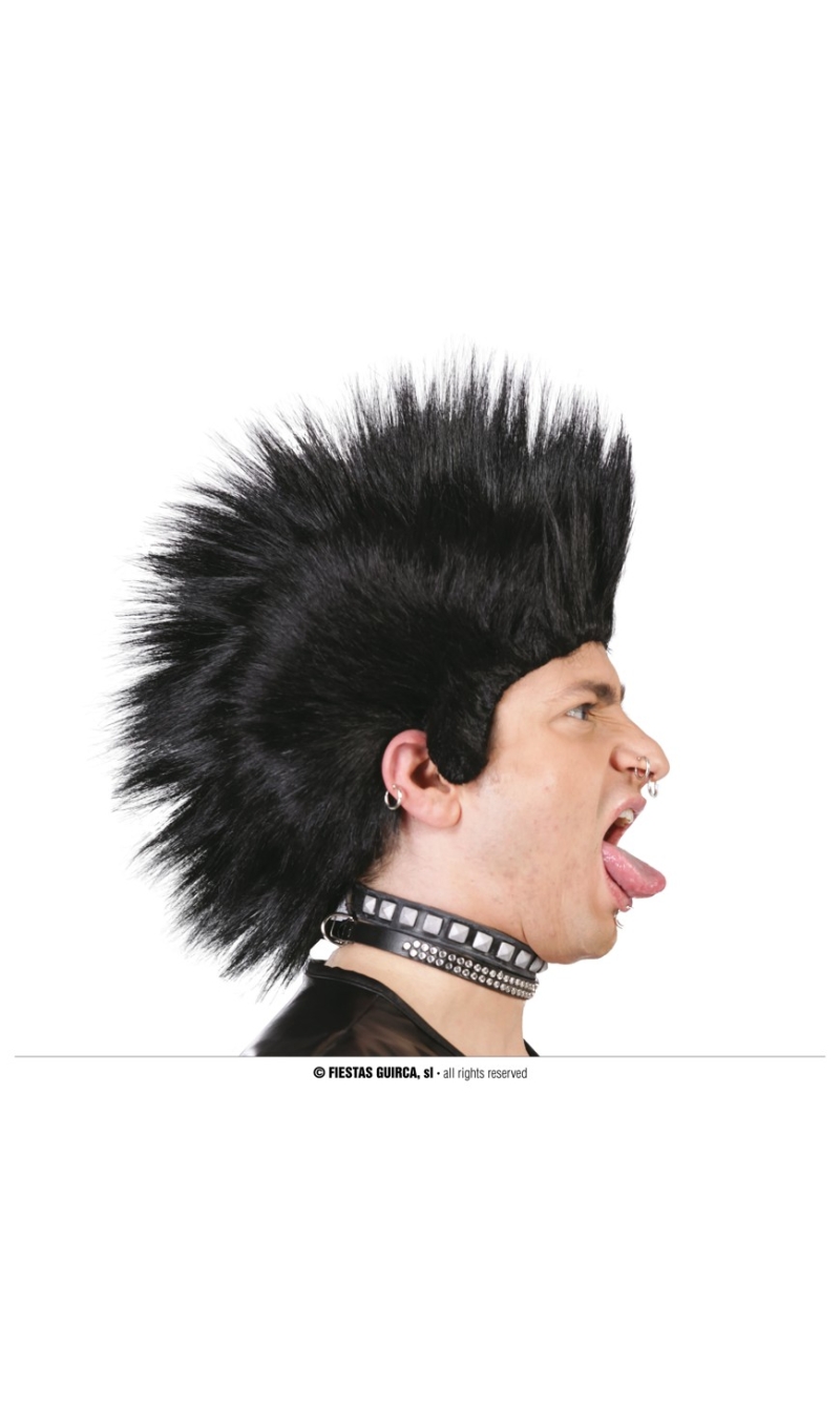 Black Punk Wig - Adult One Size