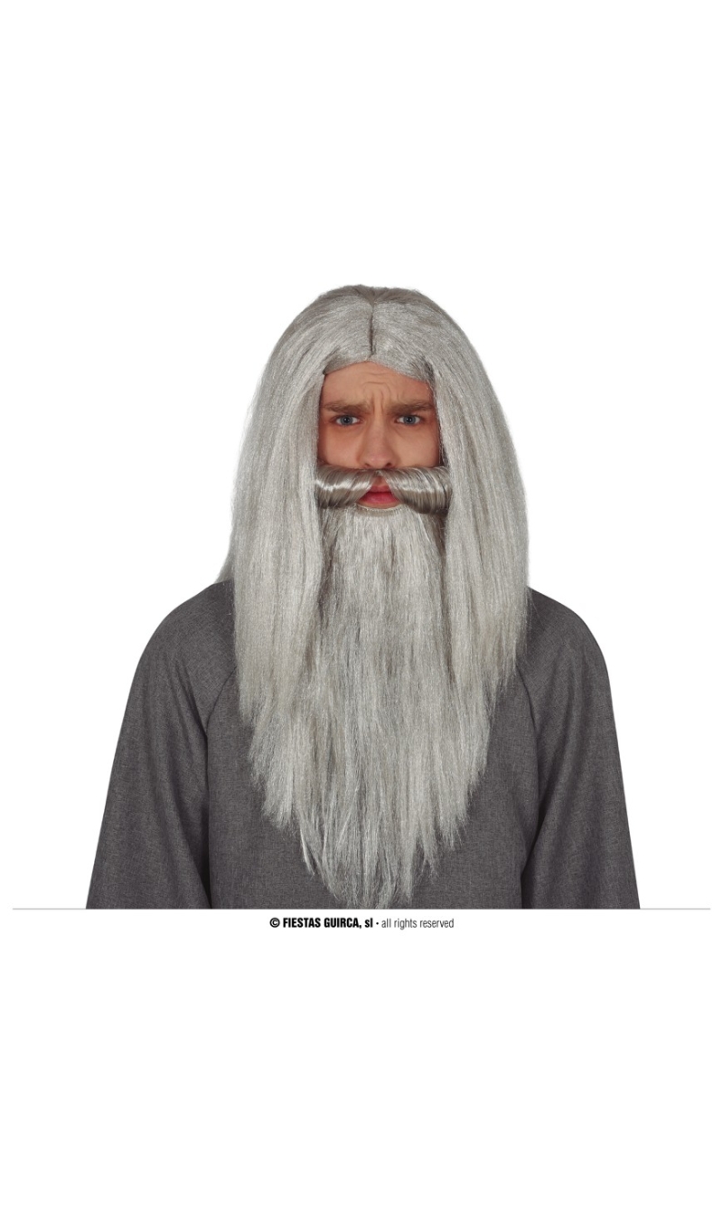 Gray Beard & Wig - Adult One Size