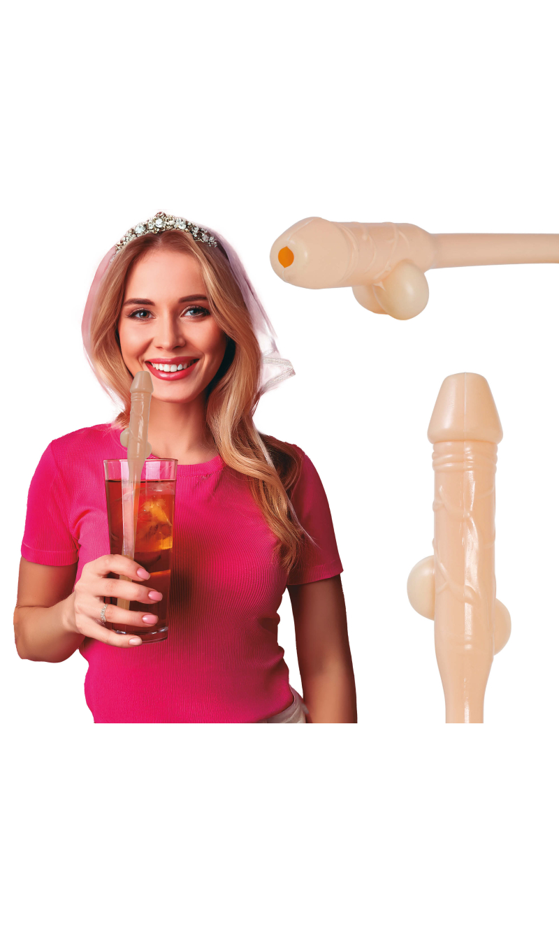 Hens Penis Straw 28cm