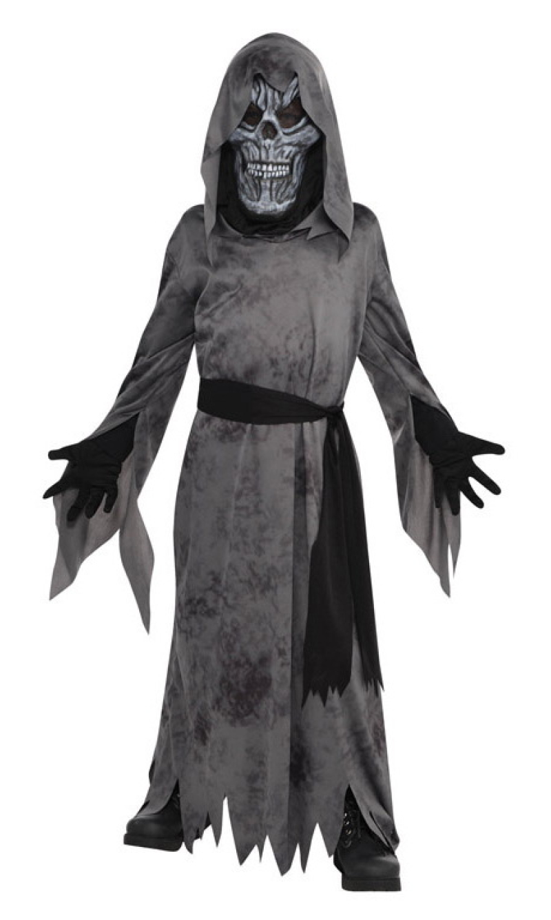 Ghastly Ghoul Black Boy Costume - Age 4 to 6 Years