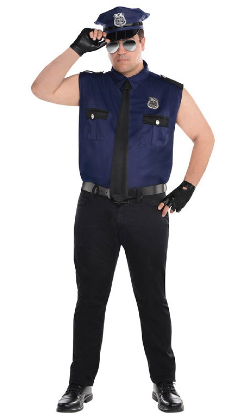 PoliceUnder Arrest Man Costume - Adult Size XXL