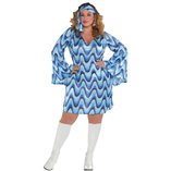 Funky Disco Lady Diva Costume - Adult Size XXL