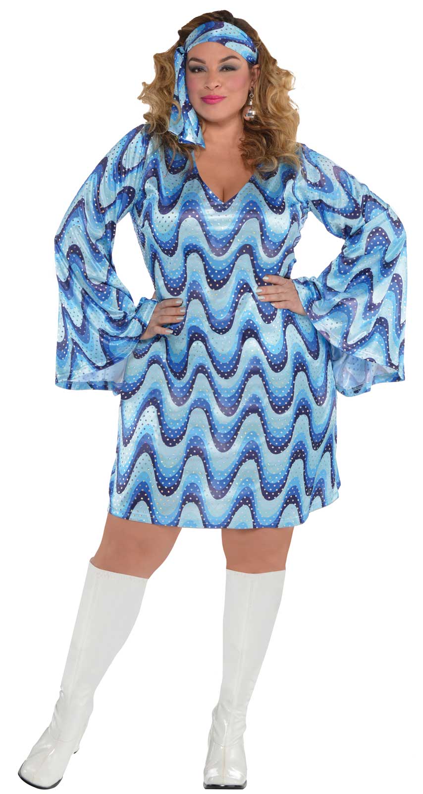Funky Disco Lady Diva Costume - Adult Size XXL