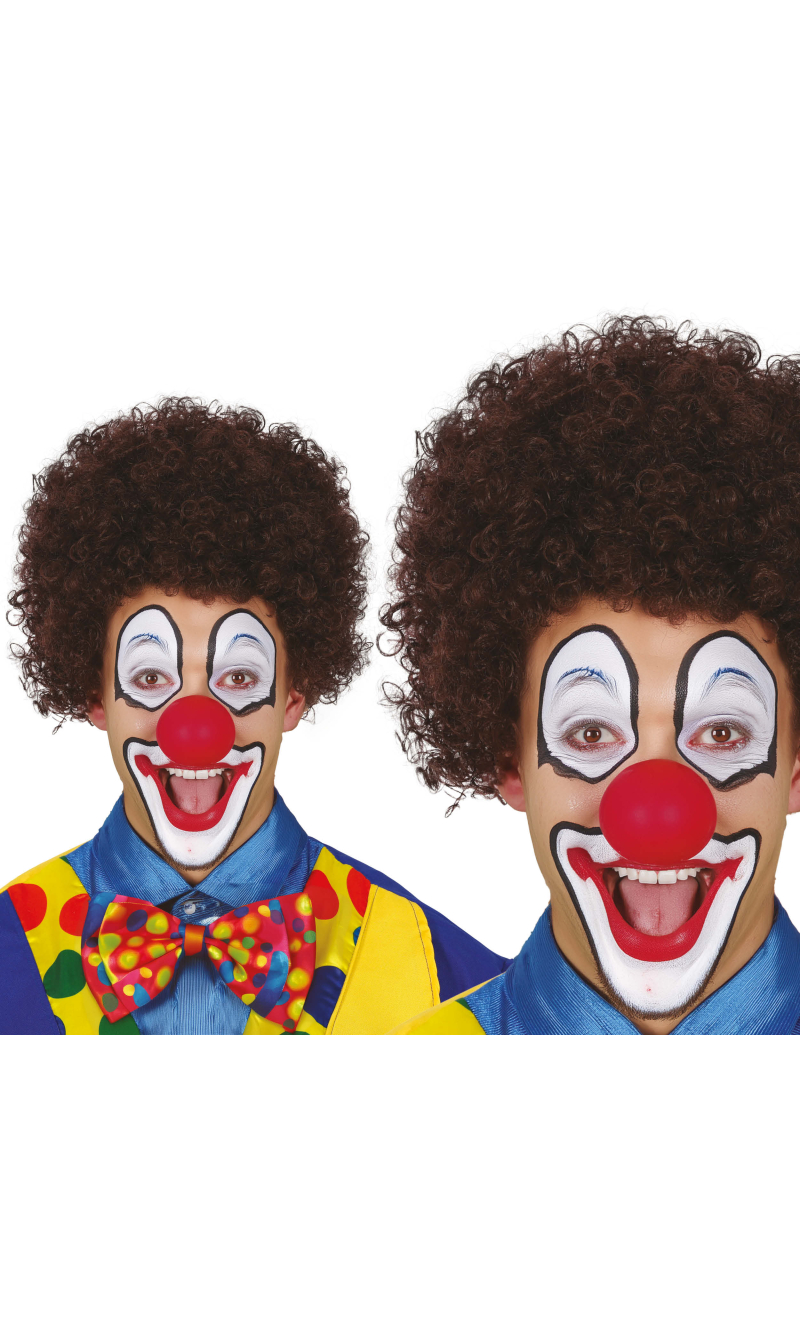 Brown Curly Wig - Adult One Size