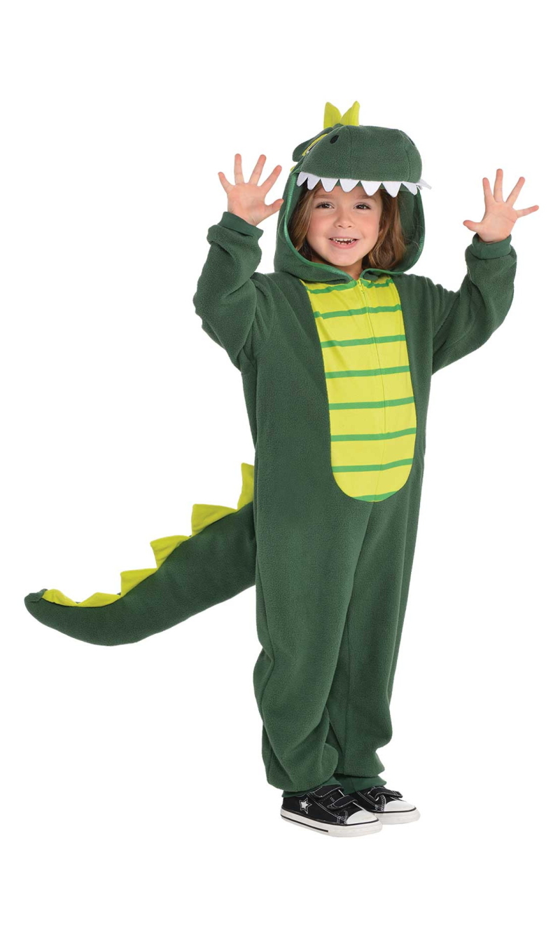 Unisex Zipster Dinosaur Onesie Costume - Age 3 to 4 Years
