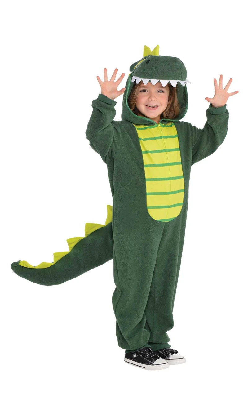 Unisex Zipster Dinosaur Onesie Costume - Age 3 to 4 Years