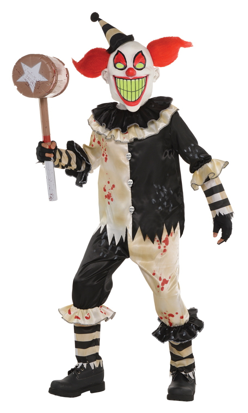 Carnival Nightmare Clown Boy Costume - Age 12 to 14 Years