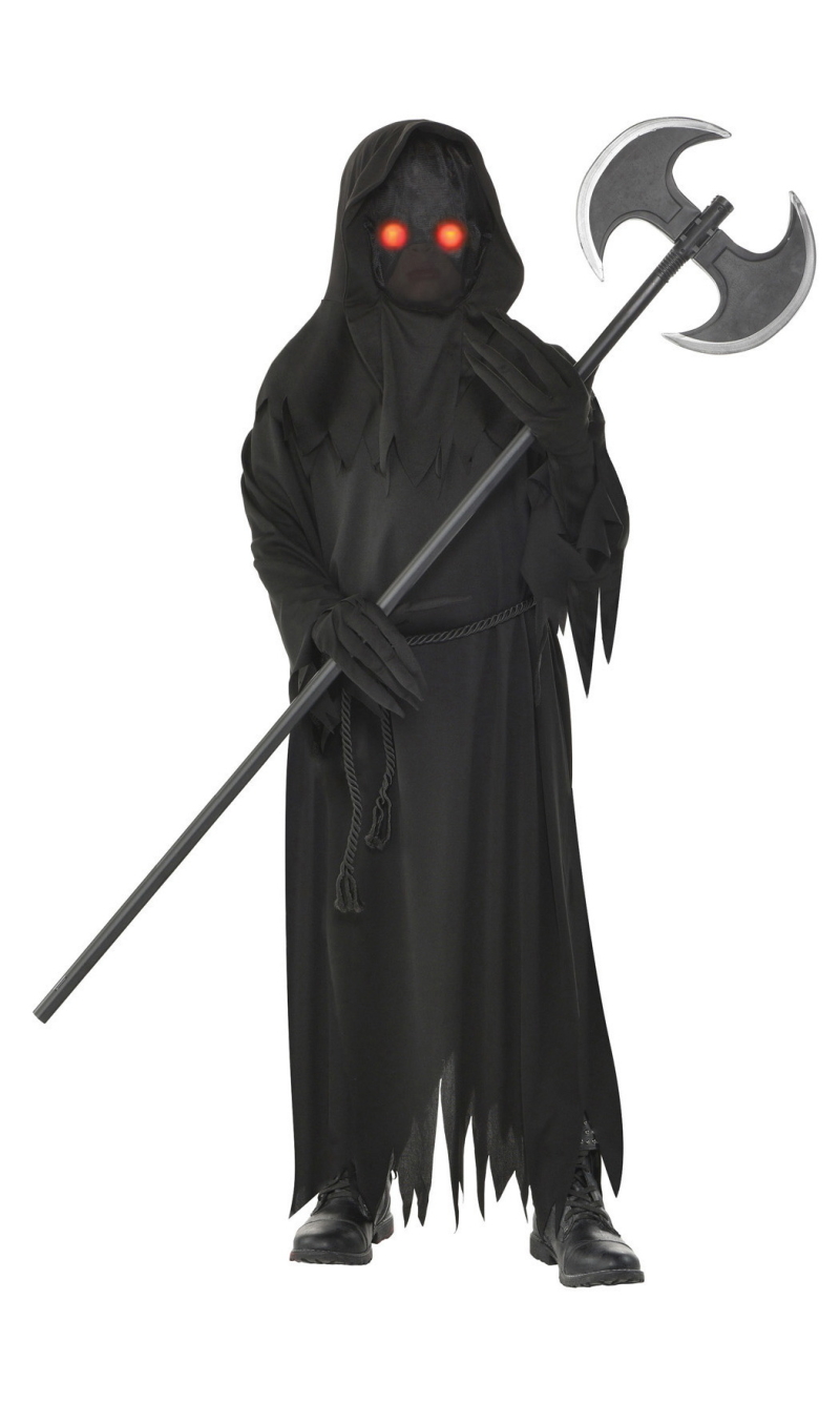 Glaring Reaper Boy Costume - Age 12 to 14 Years